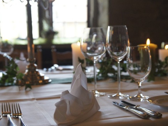 Detailansicht Eingedeckter Tisch