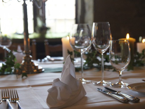 Detailansicht Eingedeckter Tisch