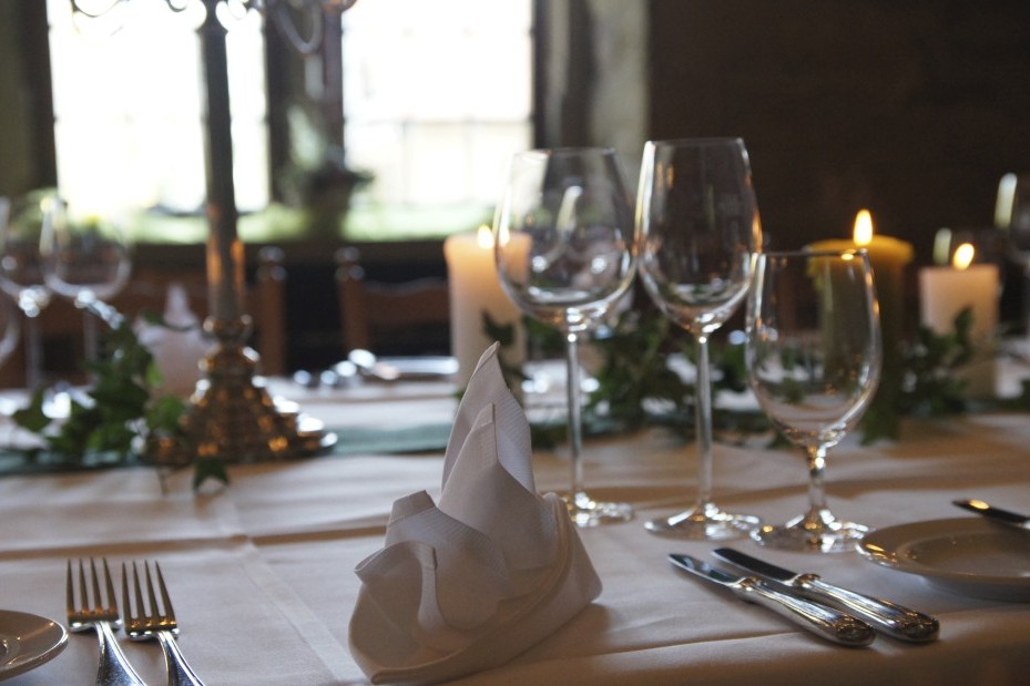 Detailansicht Eingedeckter Tisch