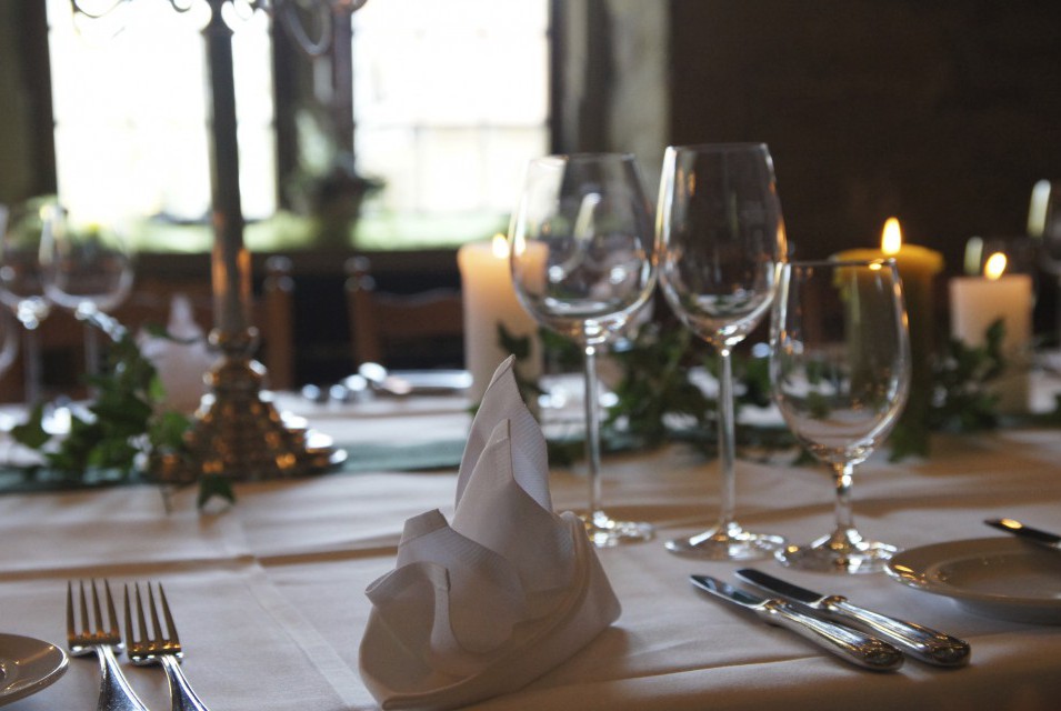 Detailansicht Eingedeckter Tisch