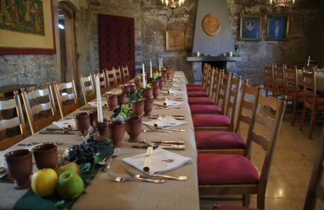 Burg Ravensburg Rittermahl Tafel