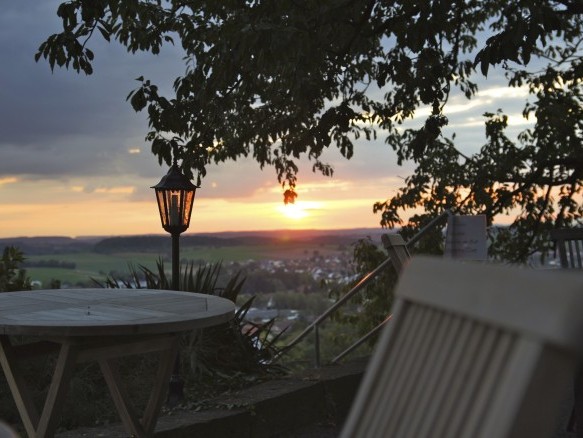 Sonnernuntergang Terrasse
