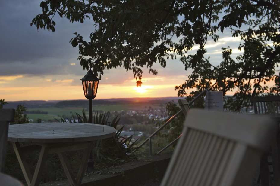 Sonnernuntergang Terrasse