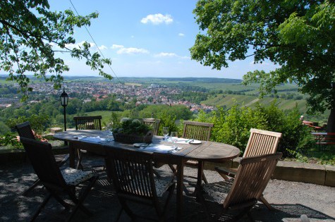Tisch Terrasse Burg Ravensburg